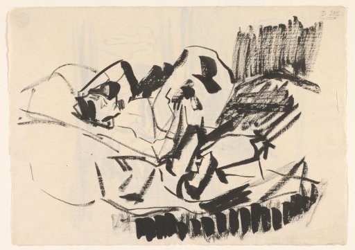 Woman lying in bed