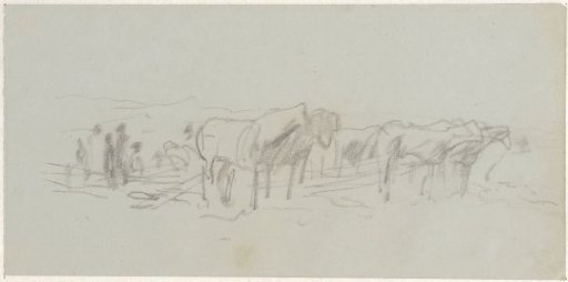 Beach with horses and boats