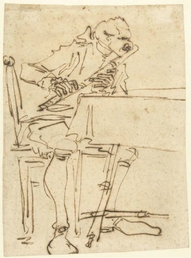 Caricature of a Flutist