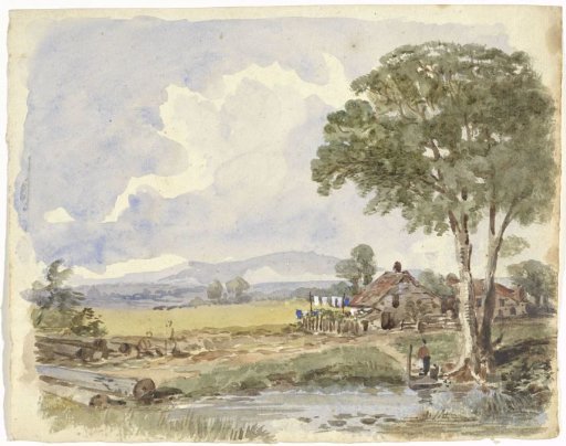 Landscape with a farmhouse