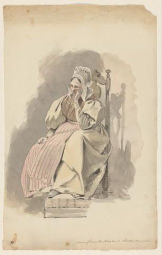 Woman from North Brabant, seated on a chair