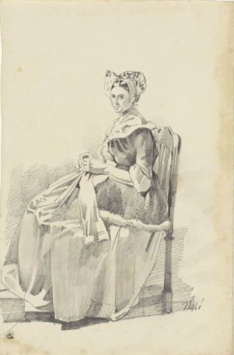 Seated woman, facing left