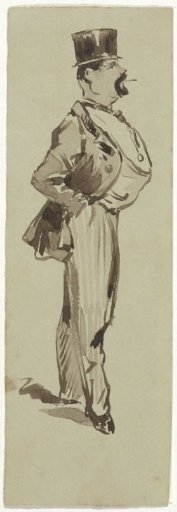 Standing man, facing right