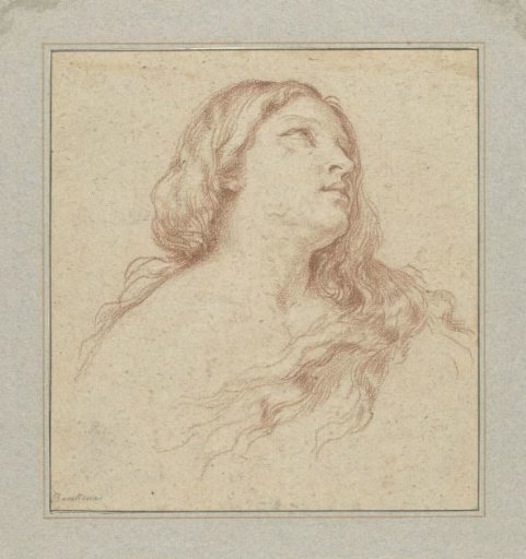 Study for the head of a Mary Magdalene
