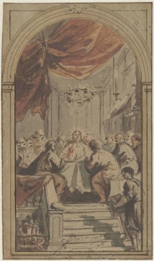 The Last Supper, depicted in the upper hall