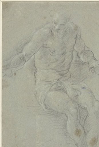 Nude Study of a Seated Man