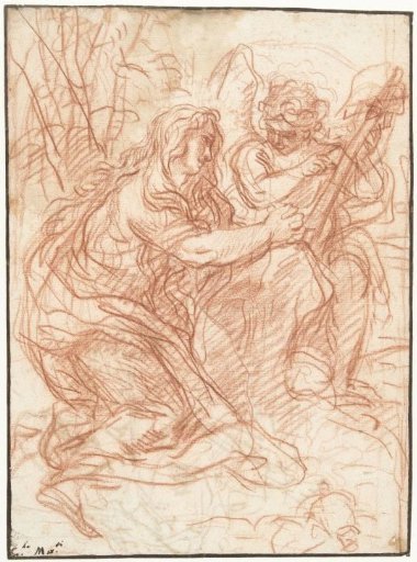 Mary Magdalene Adoring the Cross