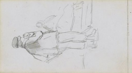 Standing man with a cap