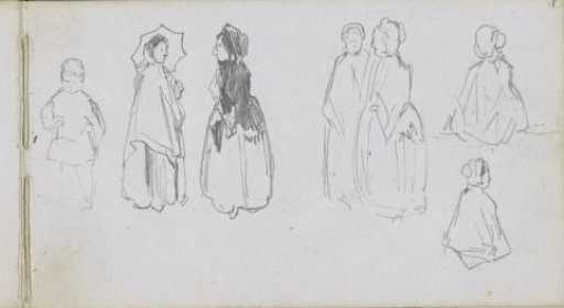 Women in long dresses and mantles