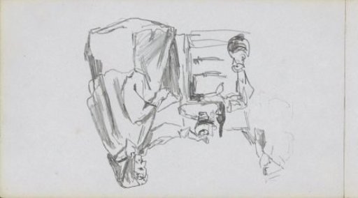 Old Woman Sitting at a Table