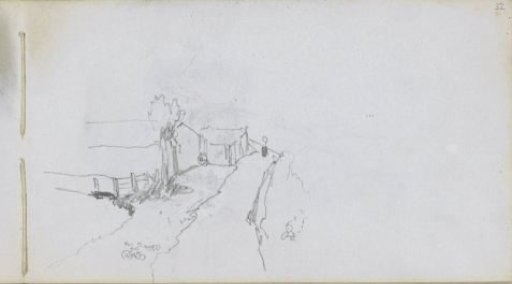 Countryside House by a Road