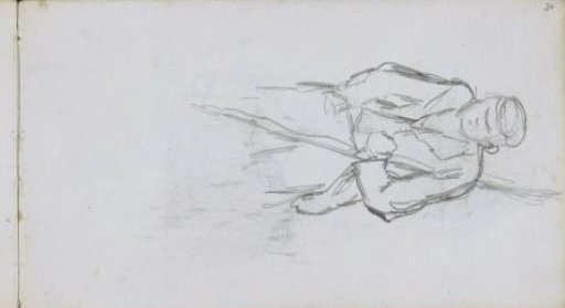 Man with a Cap and Stick