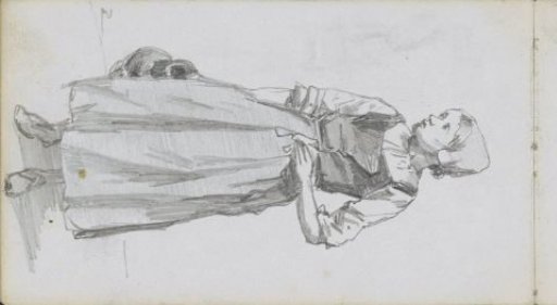 Girl with an apron and a jug