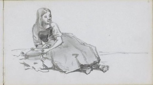 Reclining girl