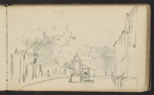 Town square with figures