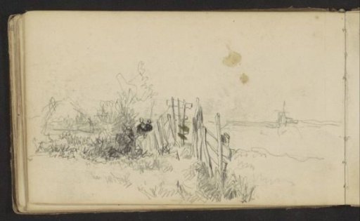 Meadow with a fence