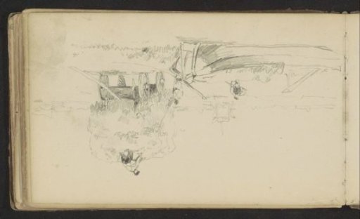 Landscape with farmers and a hay wagon