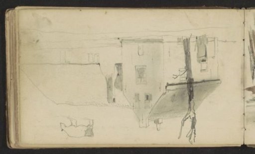Farmhouse and a cow