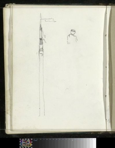Study and a figure with a cap
