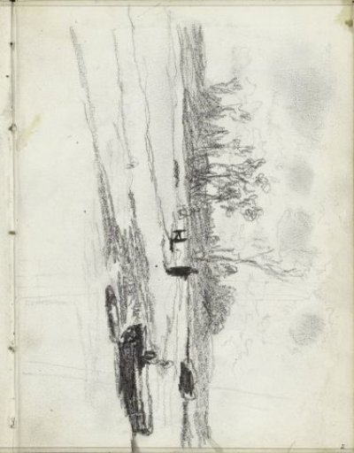 Landscape with a figure on a path