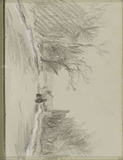 Figures on a Country Road
