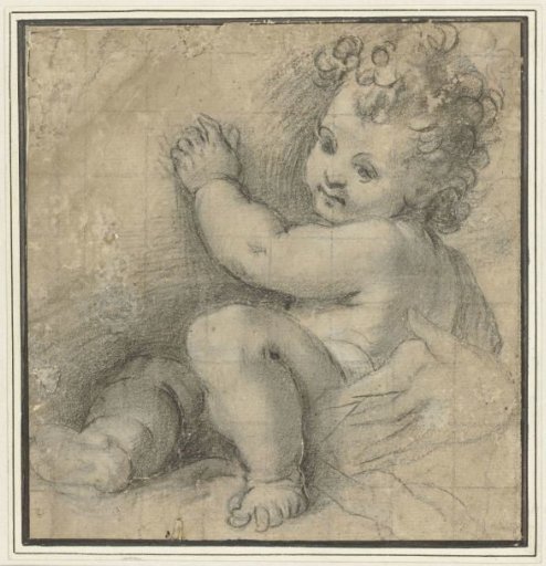 Child Christ with the hand of Mary