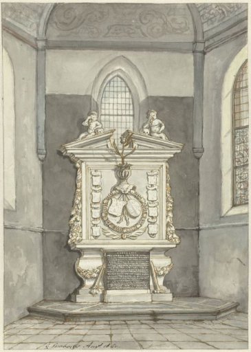 Grave of Adriaen Pauw in the Dutch Reformed Church in Heemstede