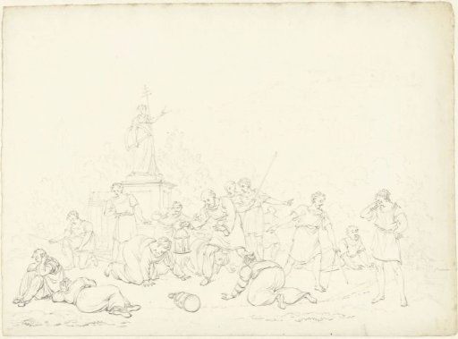 Diogenes with a Lantern Searching for a Man