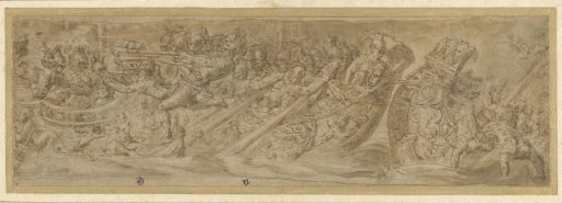 Naval battle of the Romans
