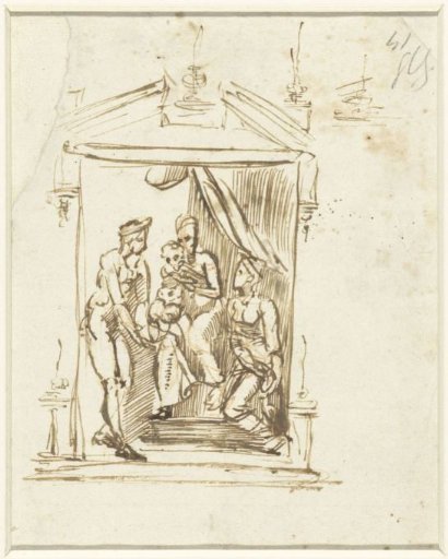 Design for an Altar with a Madonna and Child and Saints