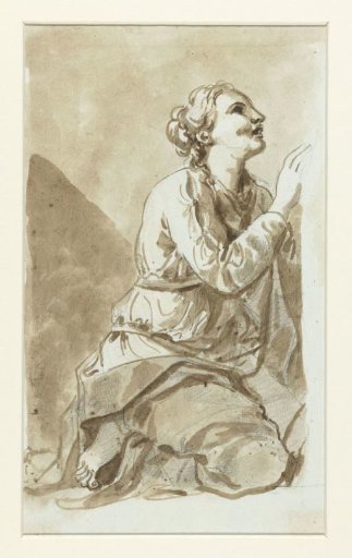 Kneeling saint