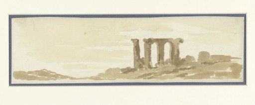 Fragment of an aqueduct in the Campagna romana