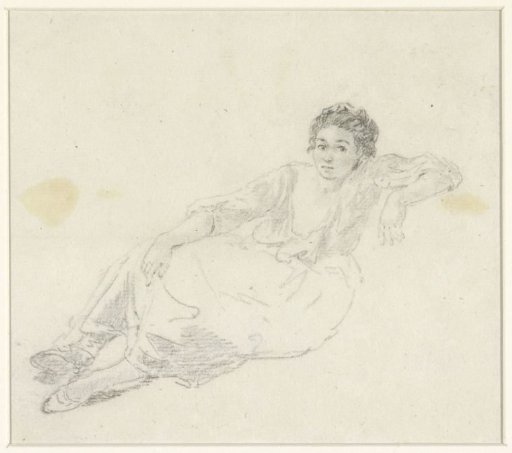 Peasant woman sitting on the ground