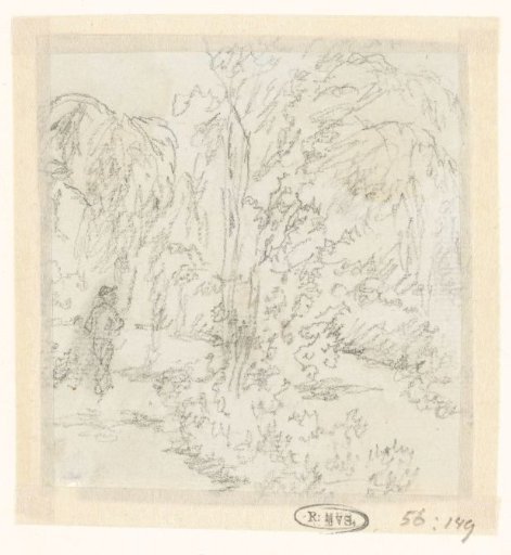 Small figure in a wood