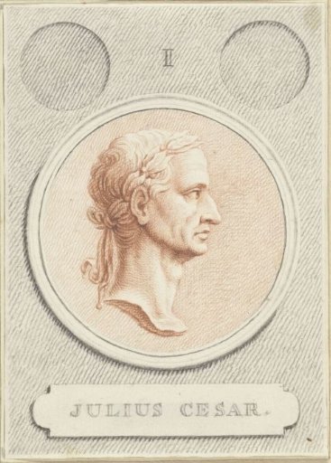 Portrait medallion of Julius Caesar