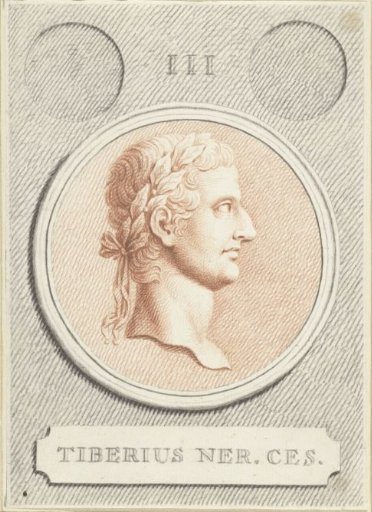 Portrait medallion of Tiberius, Roman Emperor