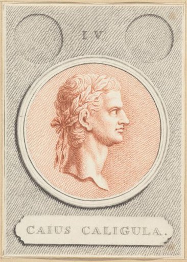 Portrait medallion of Caligula, Roman Emperor