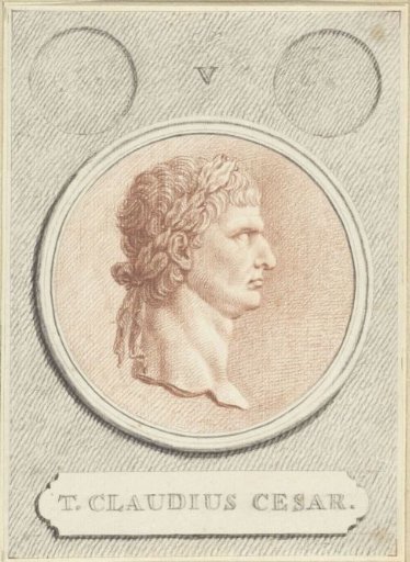 Portrait medallion of Claudius I, Roman Emperor