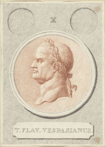 Portrait medallion of Vespasian, Roman Emperor