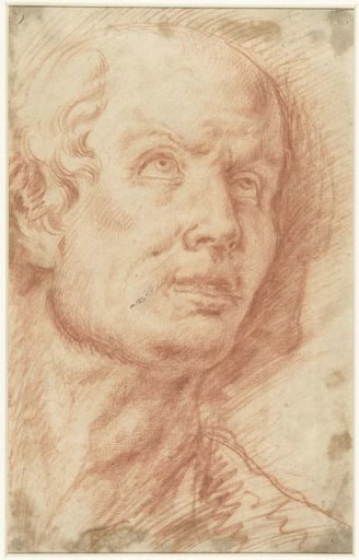 Man's Head With Upward Gaze