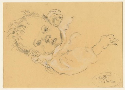 Lying Baby Looking Up