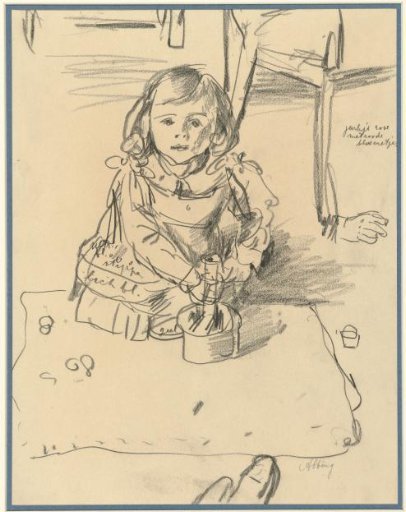 Girl Playing on the Floor