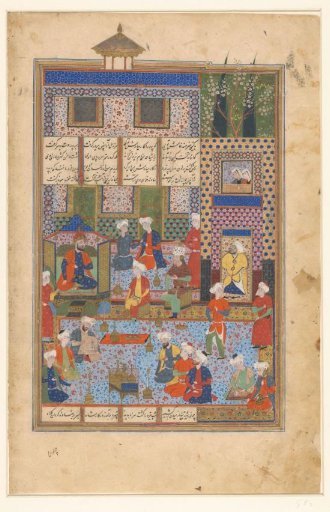 Rustam takes leave of Shah Kai Khusrau