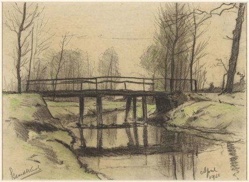 Bridge over a ditch