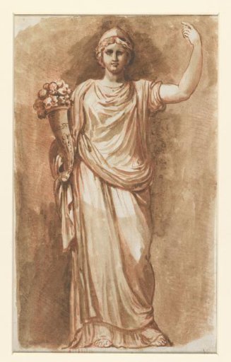 Statue of an Abundantia with a cornucopia