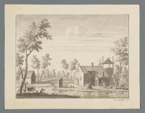 View of a house by the water
