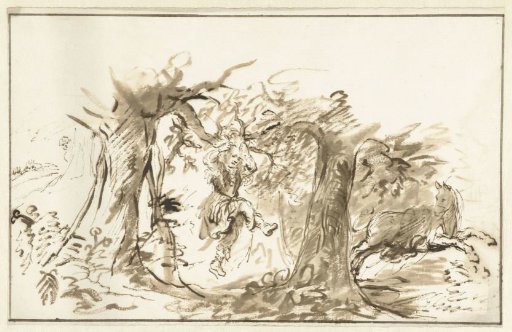 Absalom Caught in the Branches of a Tree