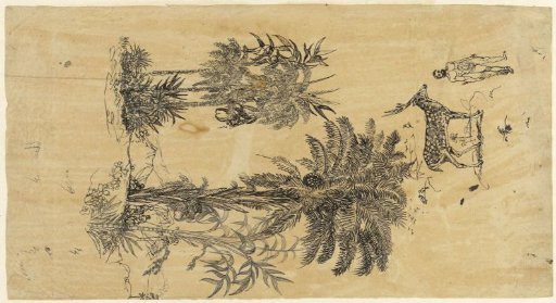 Study Sheet with Palm Trees in Two Groups
