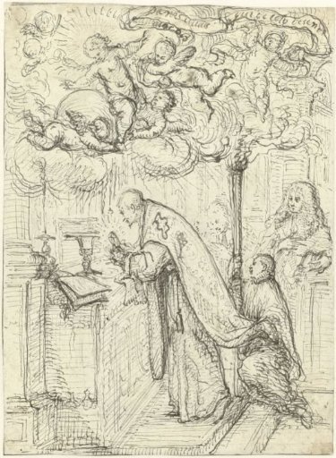 A Priest During the Consecration