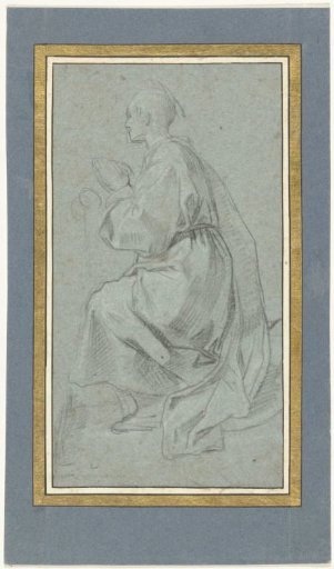 Kneeling monk